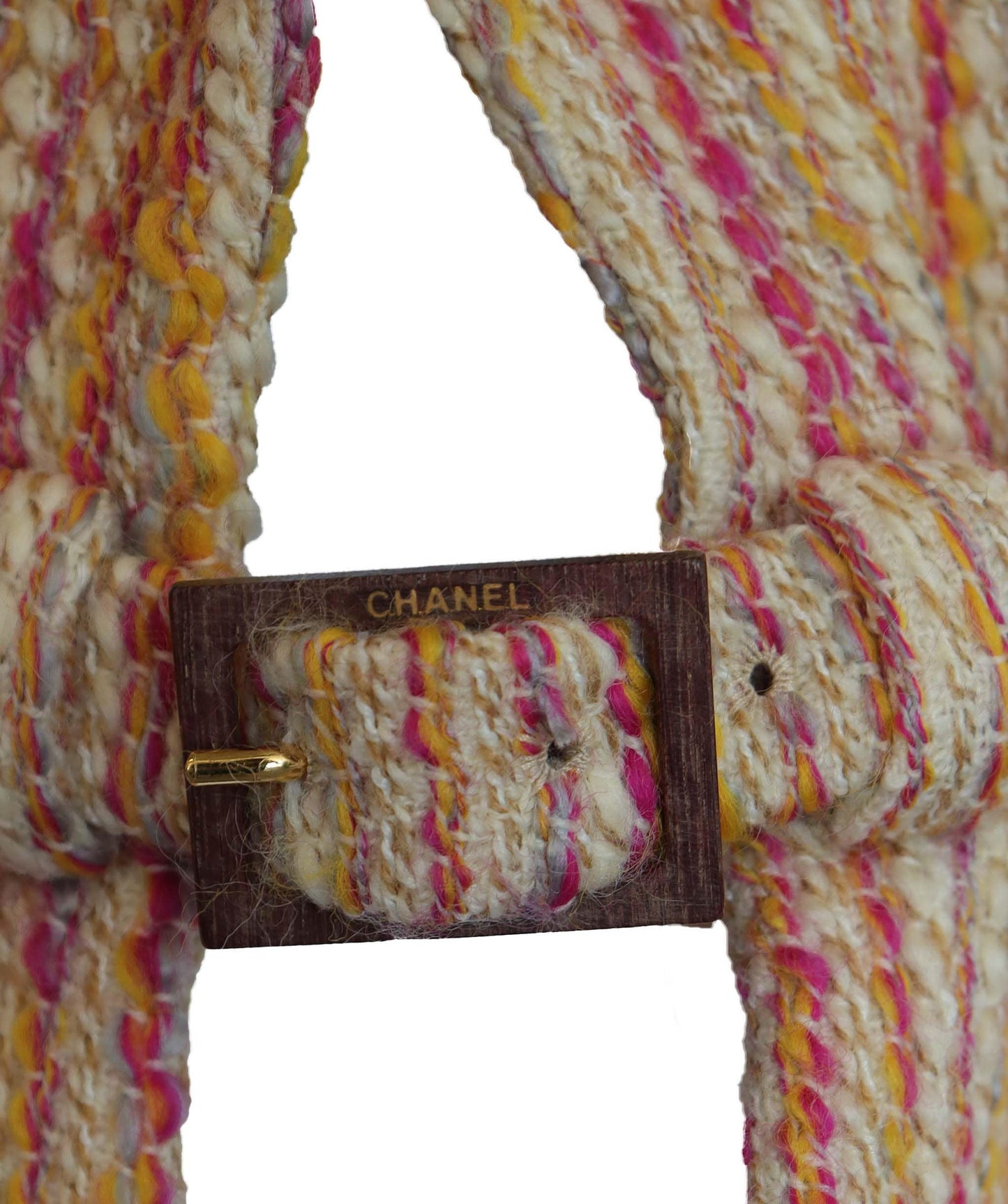 CHANEL 2001 LESAGE Tweed Jacket with Belt COCO Lining DXBS2937