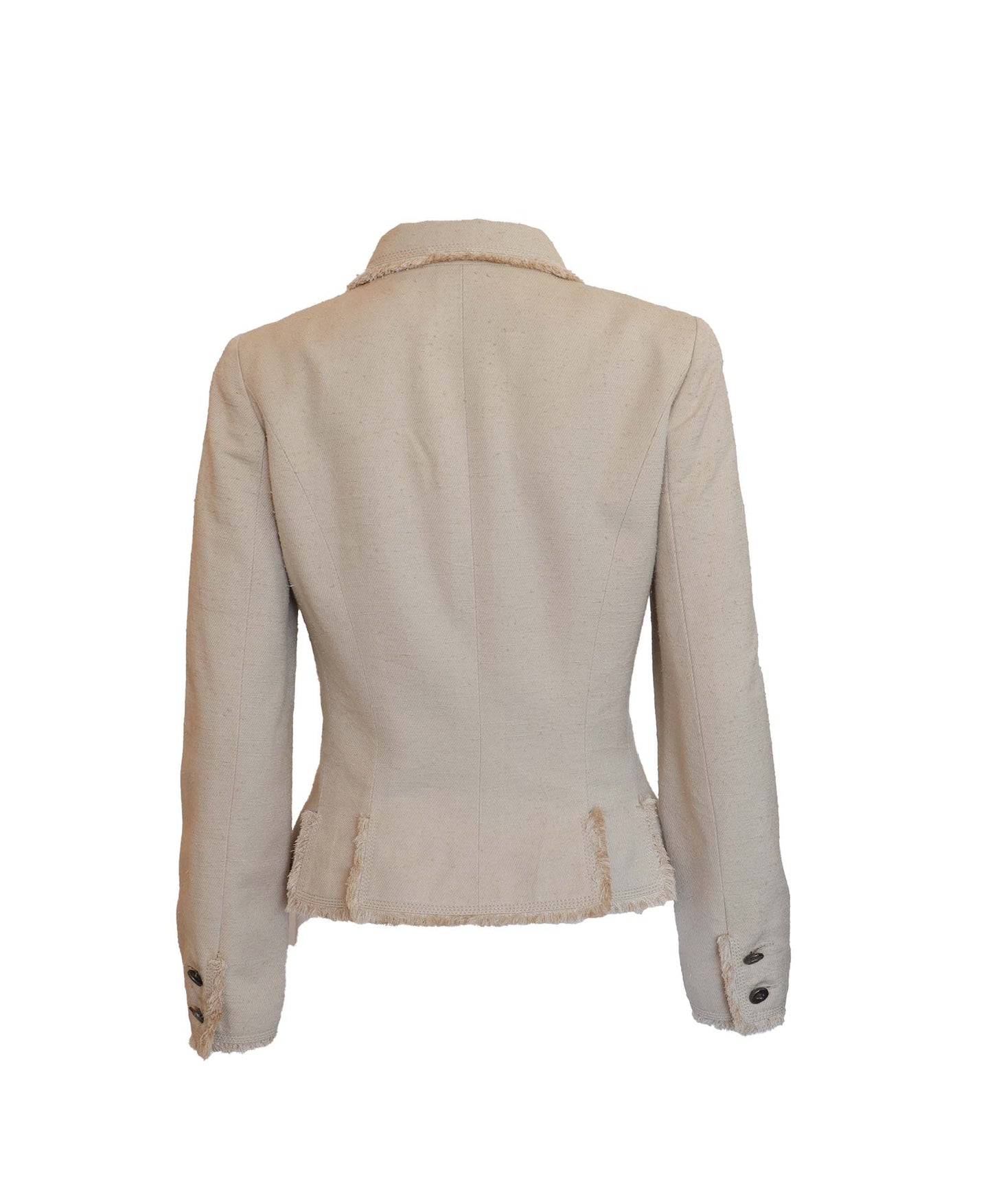 CHANEL 2006 Beige SILK Jacket DXBS2945