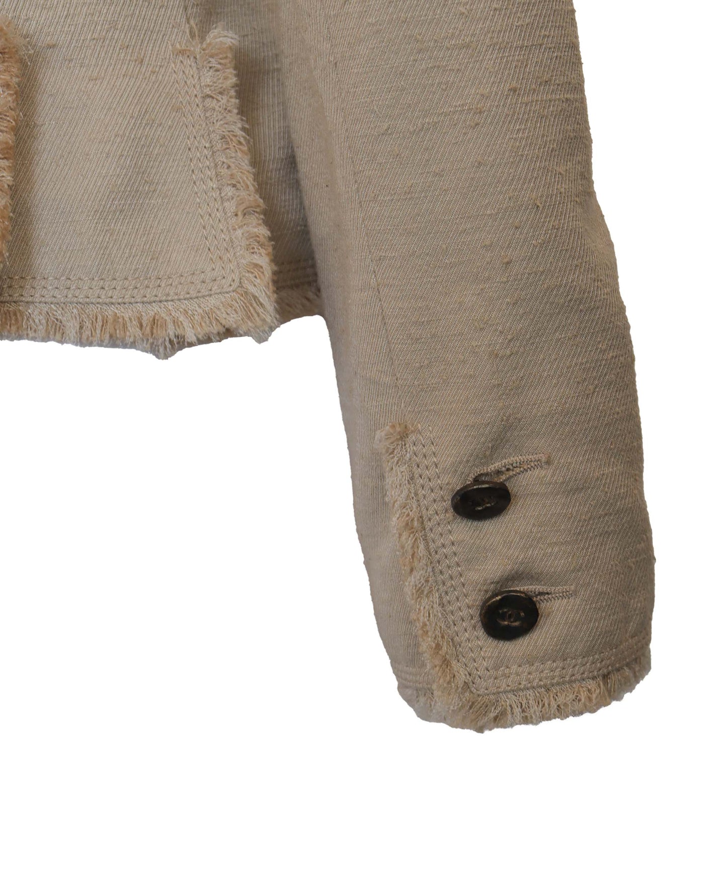 CHANEL 2006 Beige SILK Jacket DXBS2945