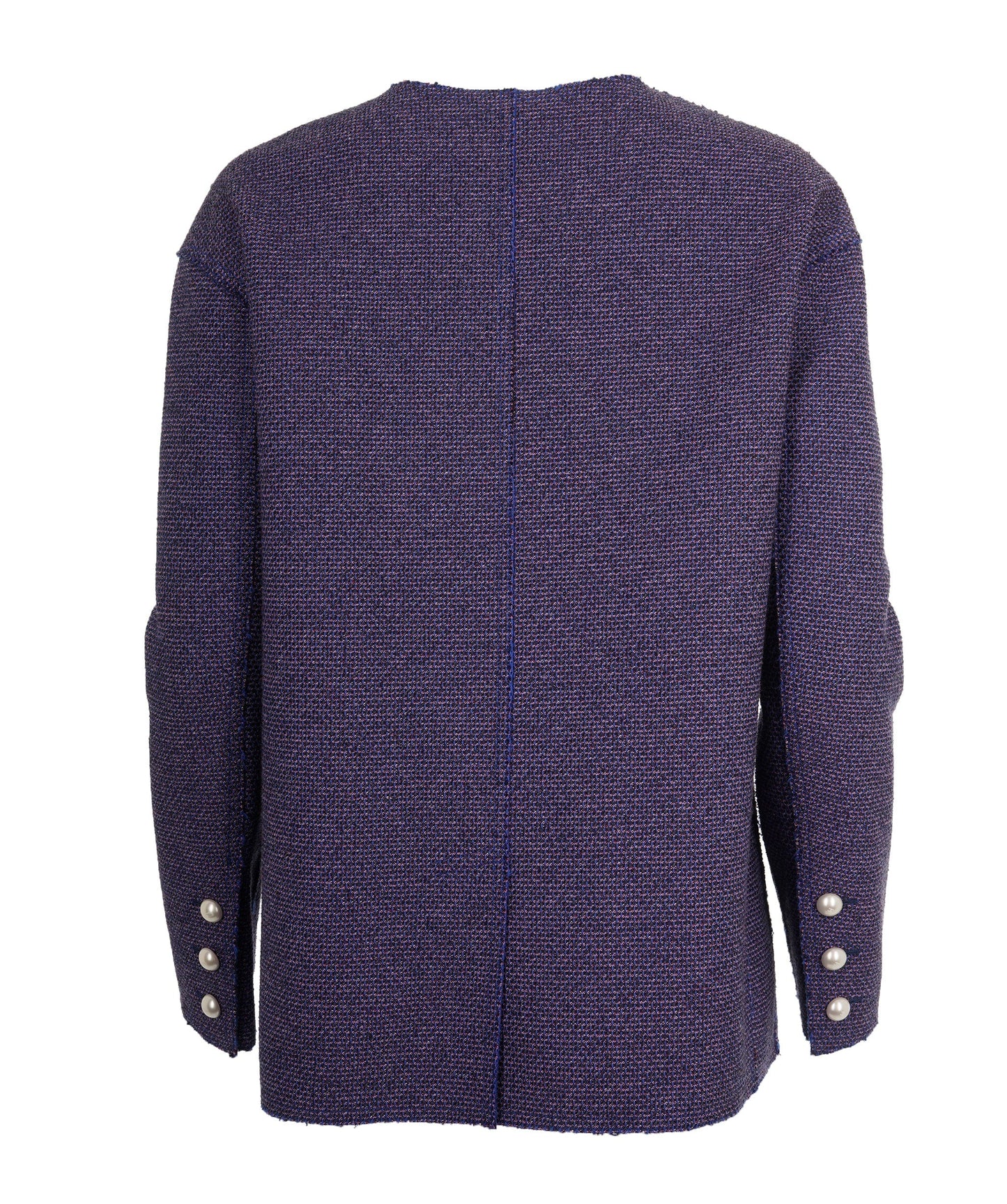 Chanel 2013 Purple & Blue Pearl CC Button Tailored Jacket ABL0062