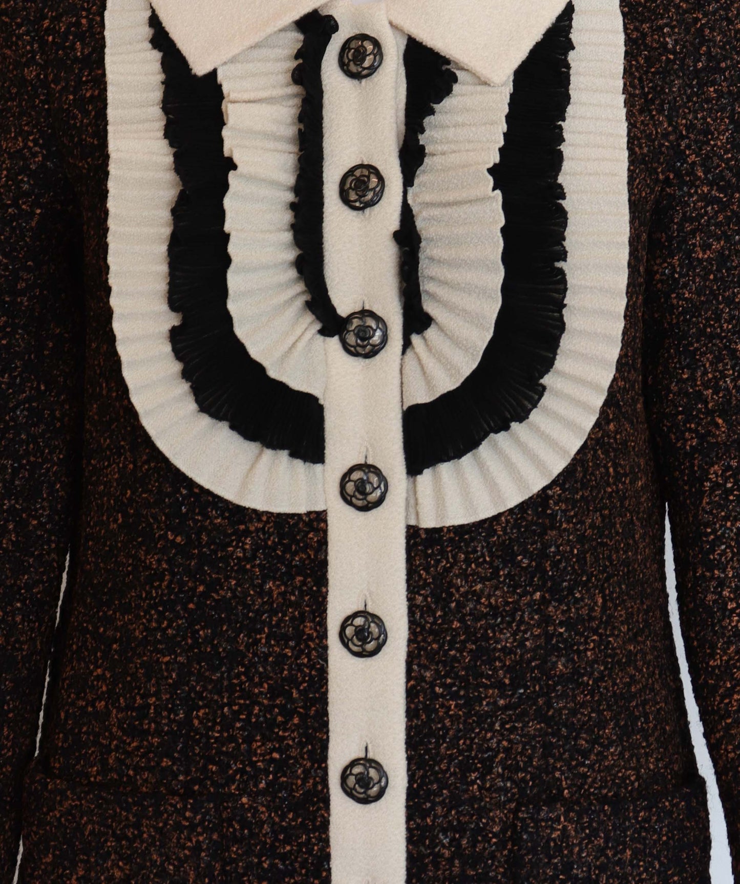 CHANEL 2015 METIERS BRASSERIE EMBELLISHED TWEED Jacket DXBS2938
