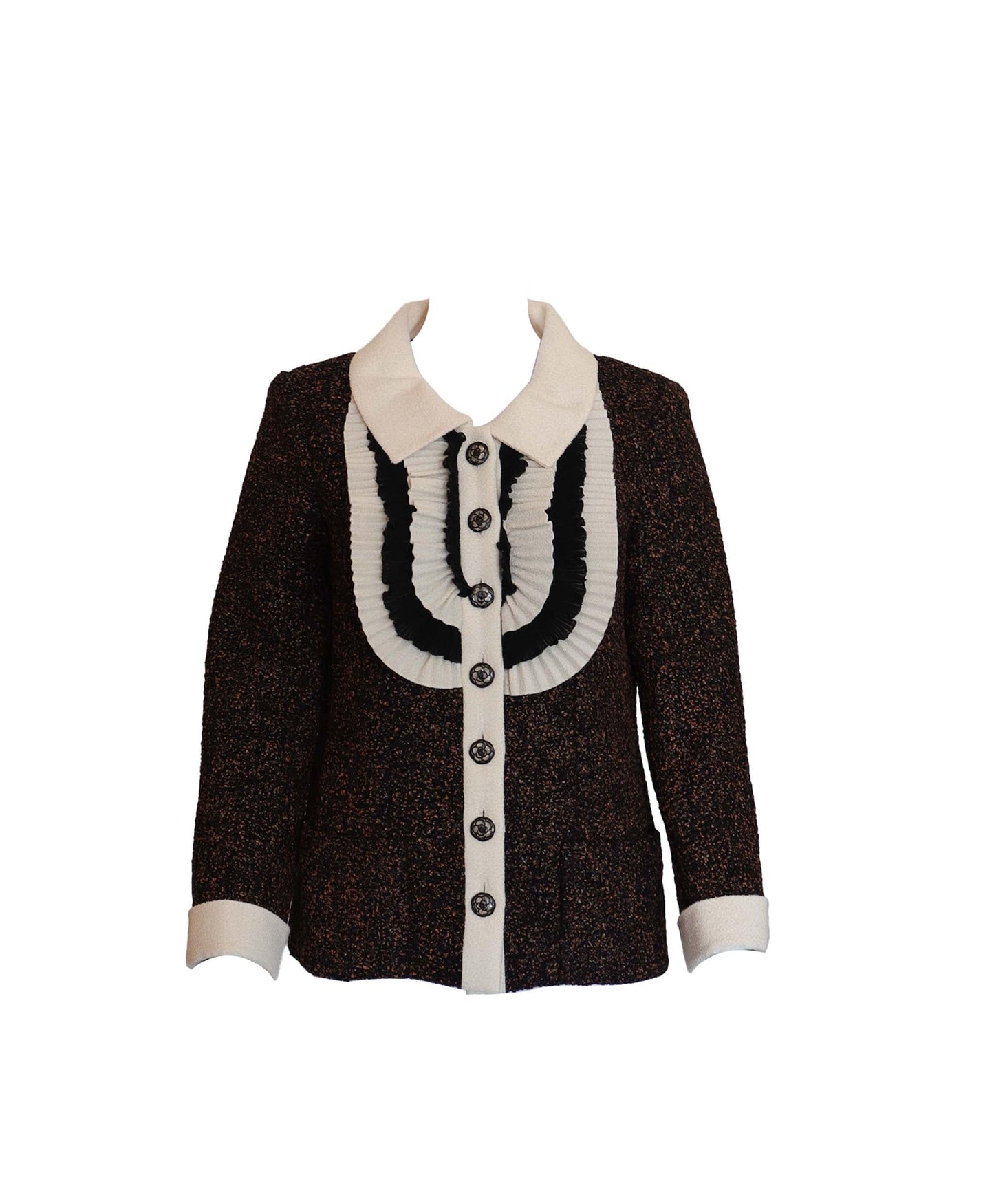 CHANEL 2015 METIERS BRASSERIE EMBELLISHED TWEED Jacket DXBS2938