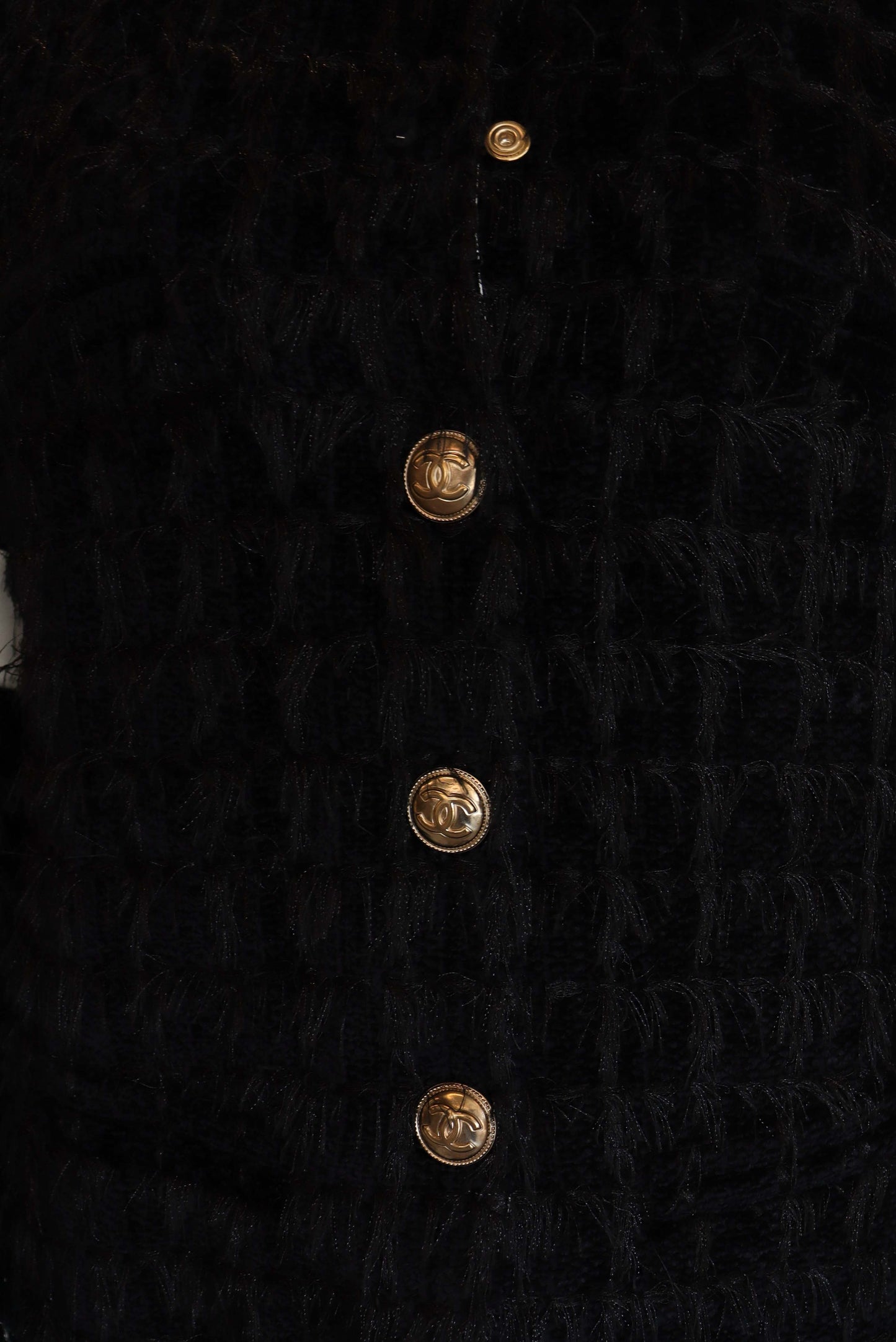 chanel  black white tweed jacket  DXBS2459