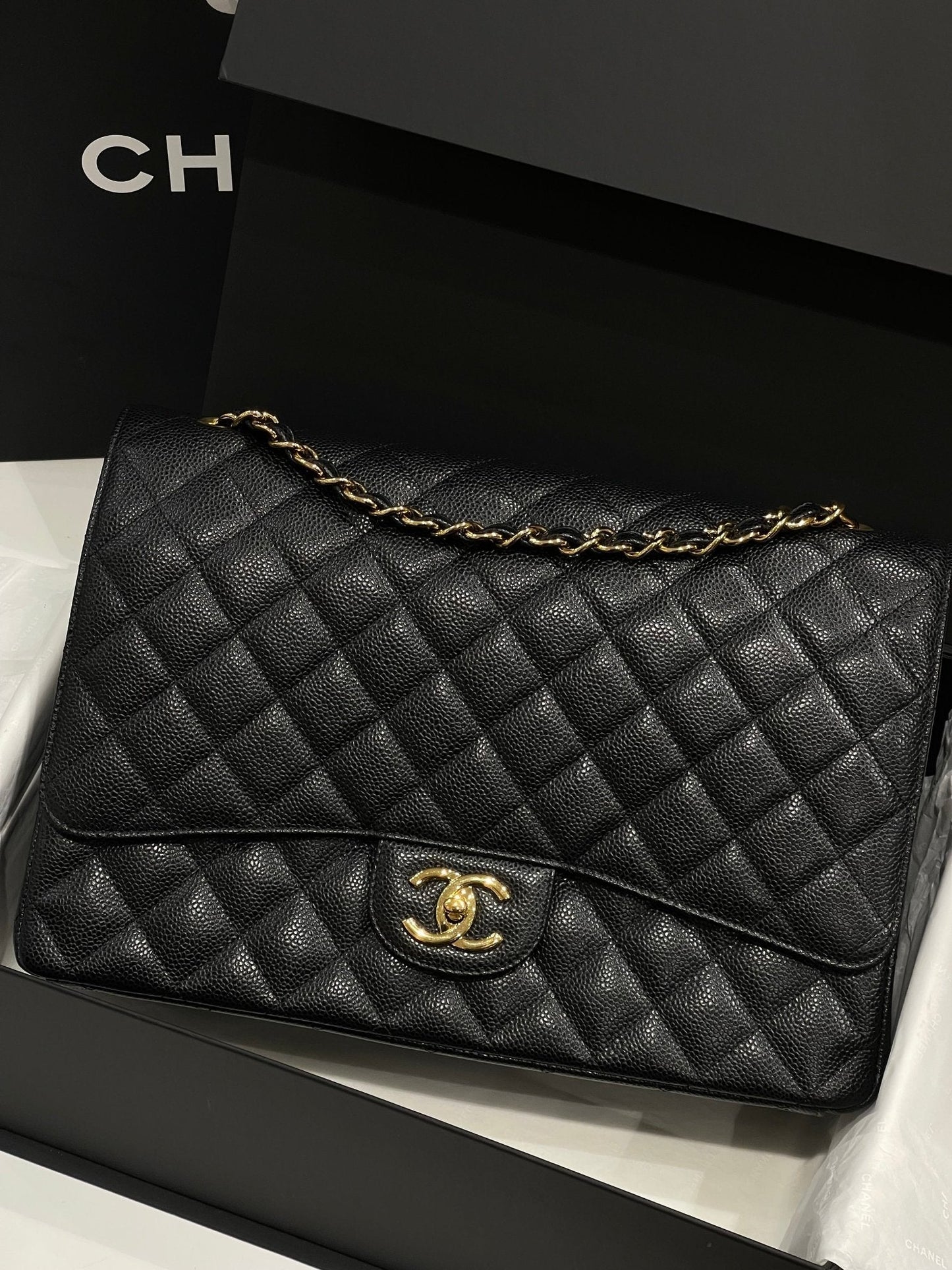 Chanel - Sac 11.12 Classique Maxi Jumbo