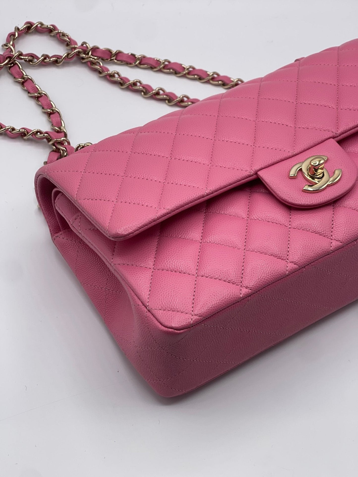 Chanel - Sac 11.12 classique Timeless 25 rose