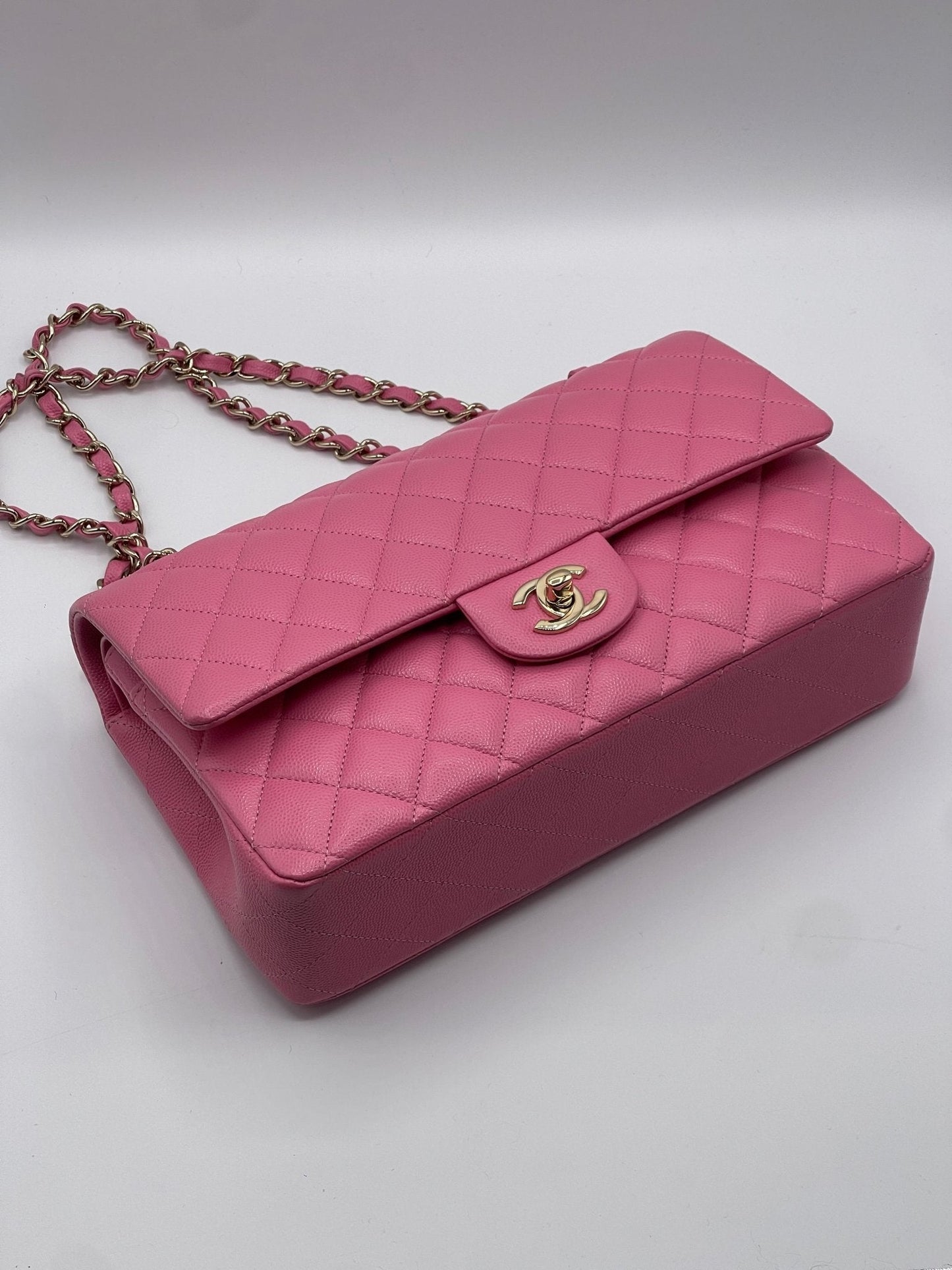 Chanel - Sac 11.12 classique Timeless 25 rose