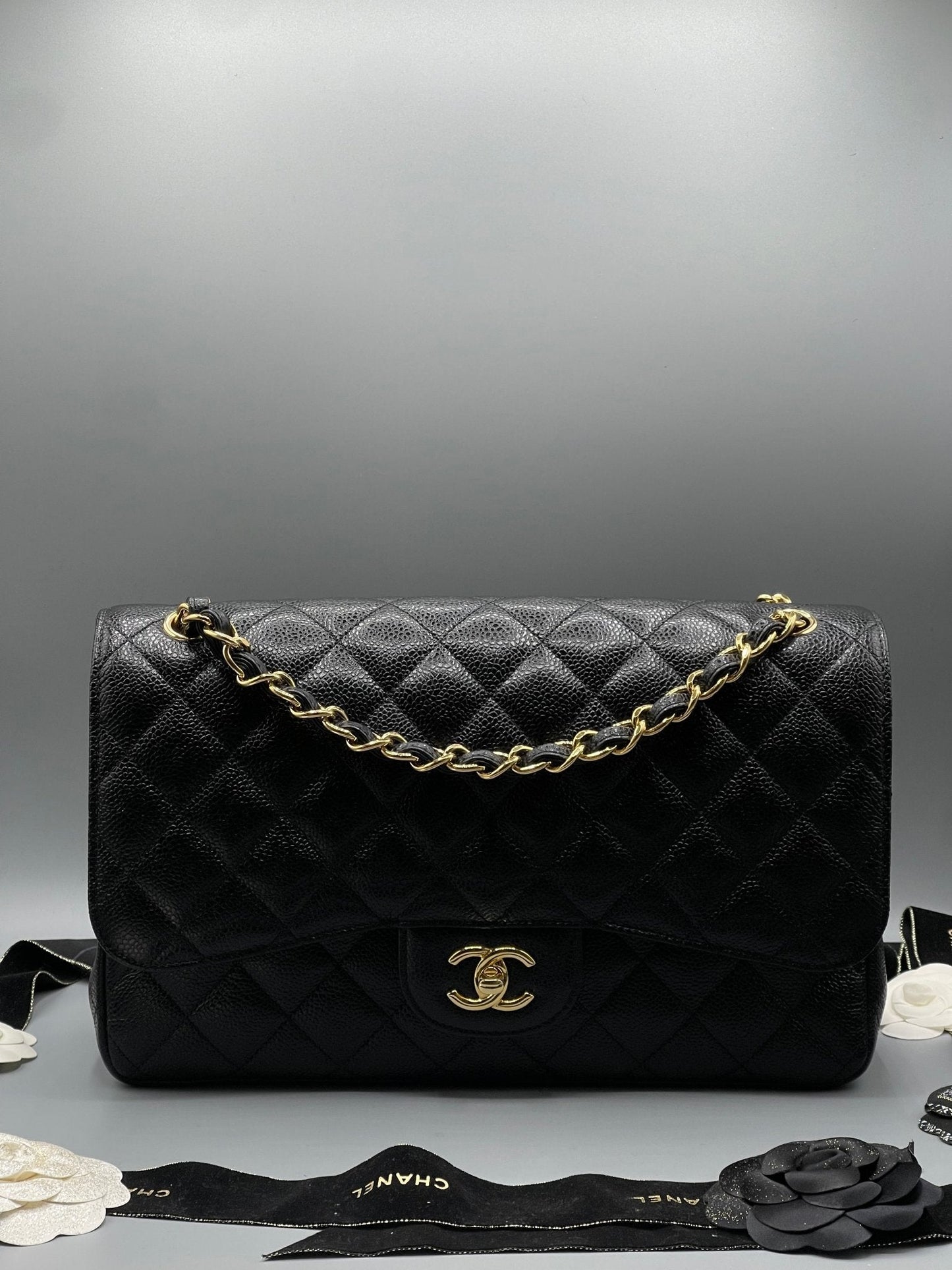 Chanel - Sac Classique 11.12 Jumbo noir