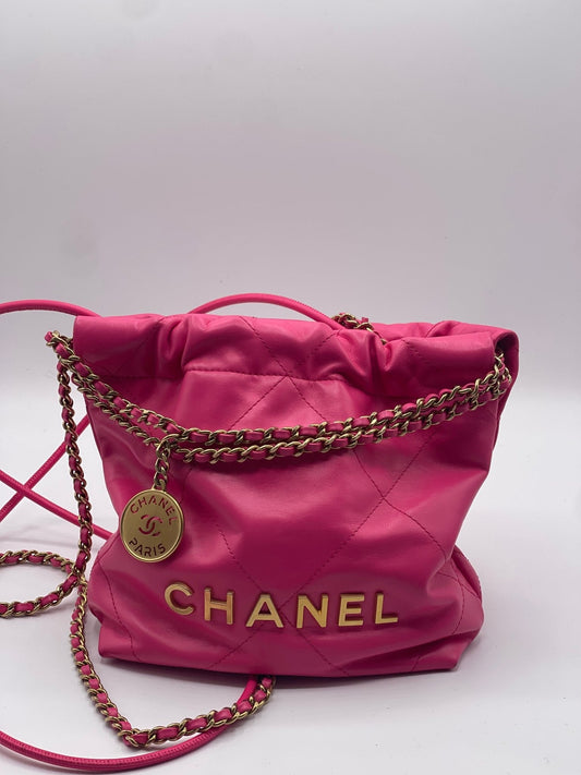 Chanel - Sac Mini 22 rose