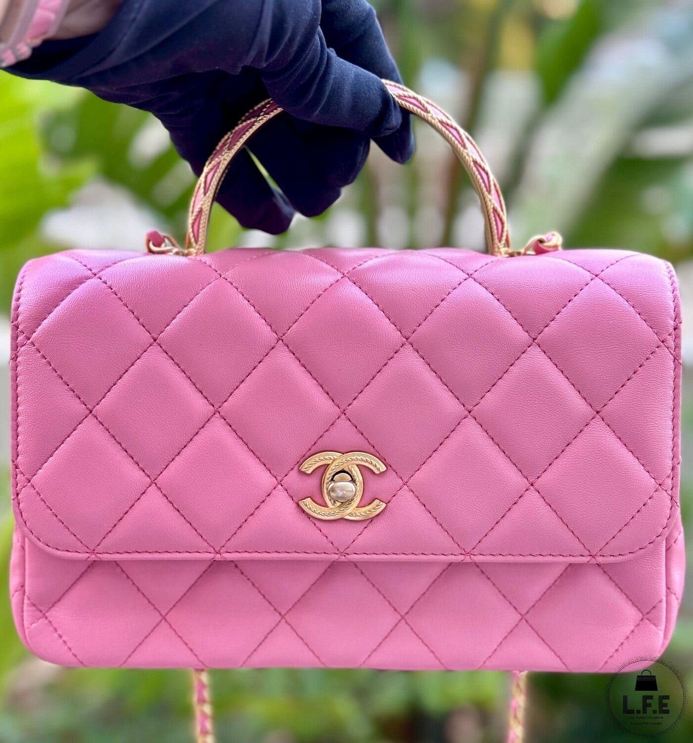 Chanel - Sac rabat avec poignée