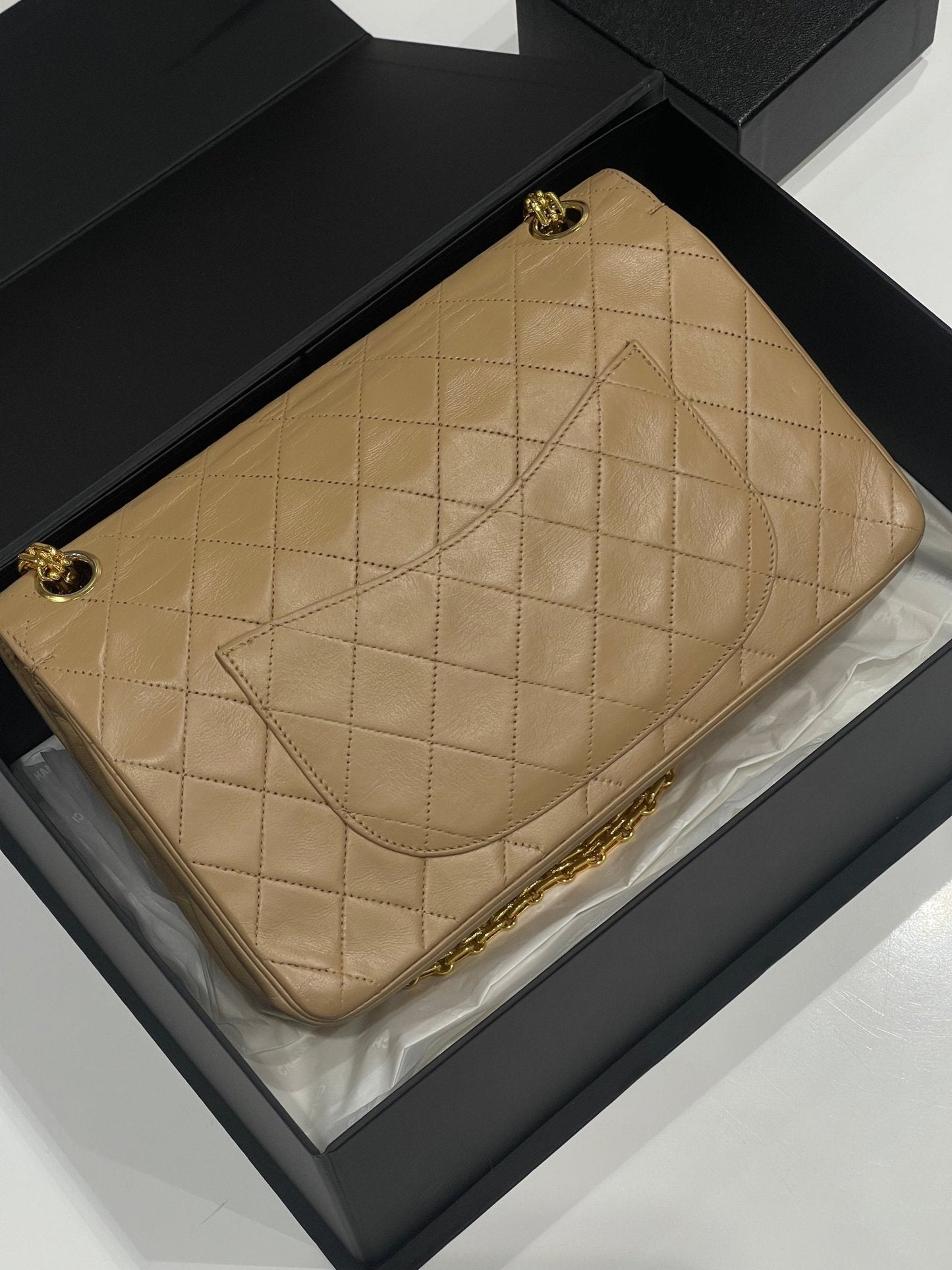Chanel - sac Timeless médium vintage camel