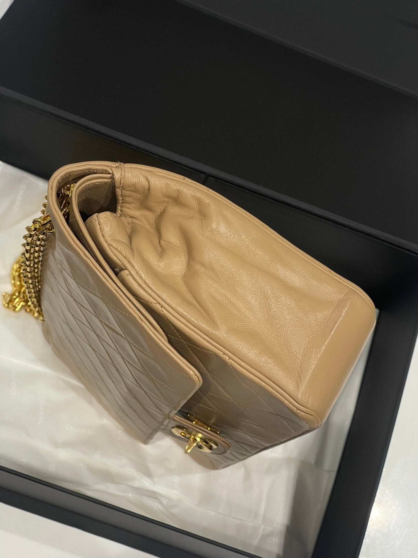 Chanel - sac Timeless médium vintage camel