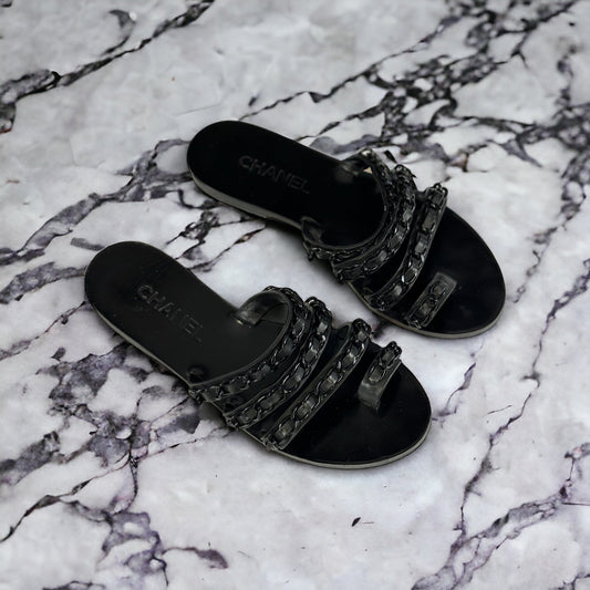 Chanel - Sandales T. 38,5