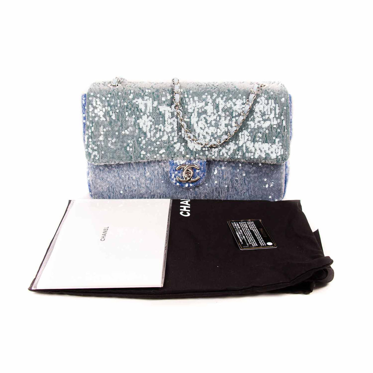 Chanel Medium Waterfall Sequin Flap Bag
