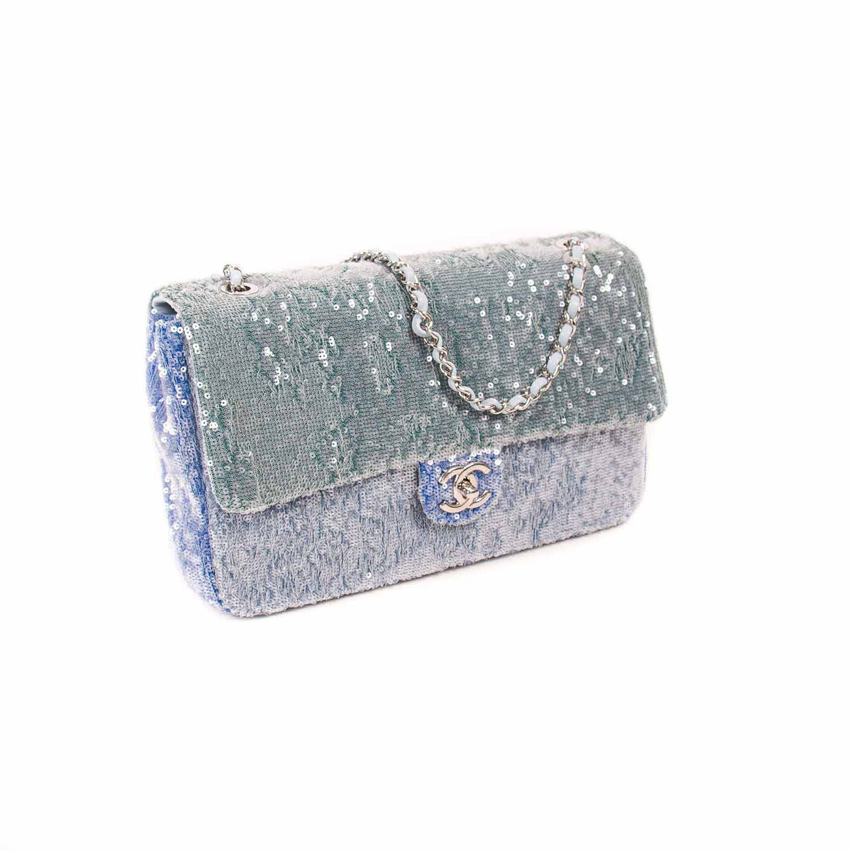 Chanel Medium Waterfall Sequin Flap Bag