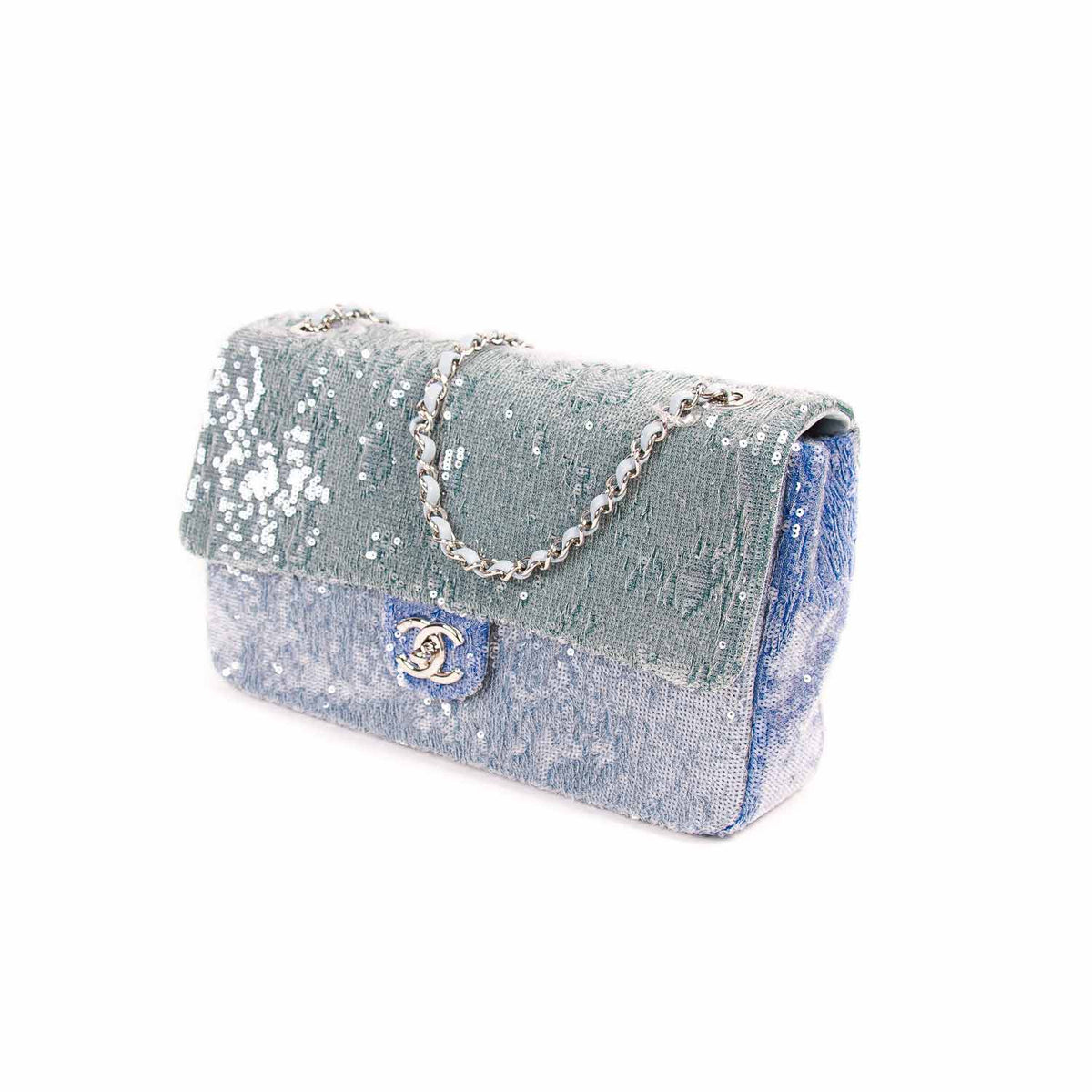 Chanel Medium Waterfall Sequin Flap Bag