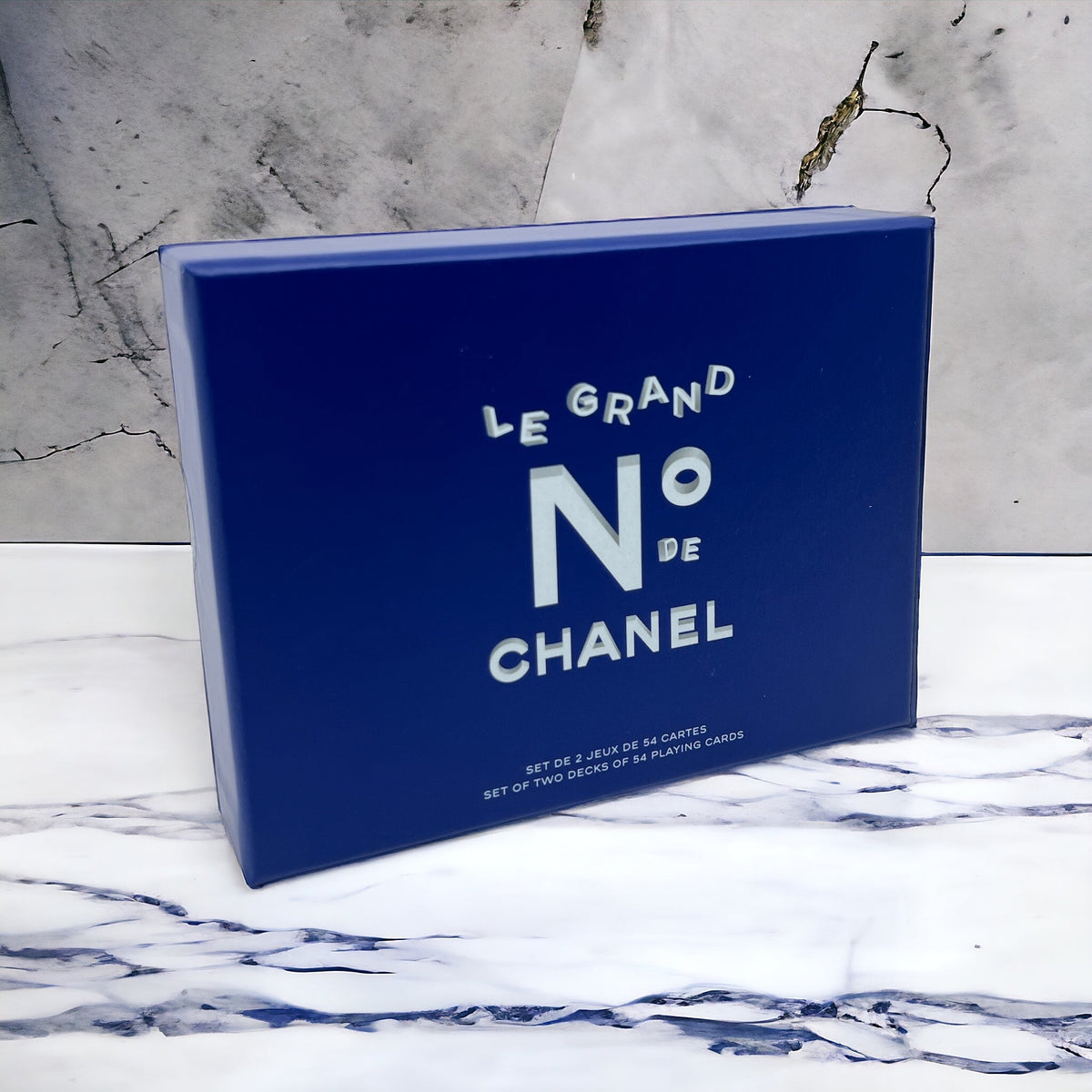 Chanel Set de 2 jeux de cartes Bleu