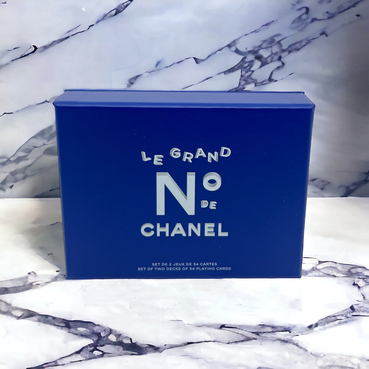 Chanel Set de 2 jeux de cartes Bleu