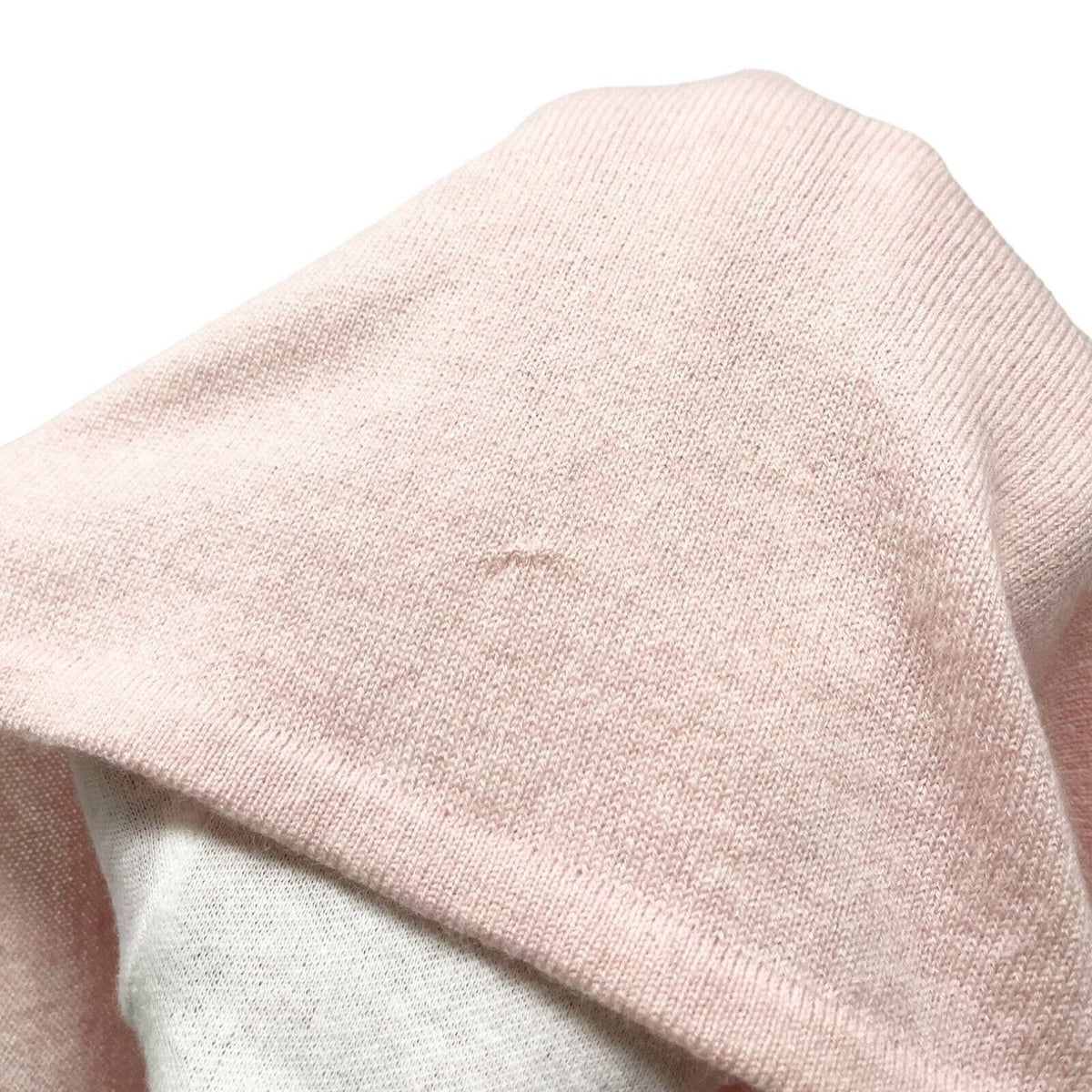 CHANEL Vintage 09C Miami CC Mark Logo Knit Sweater Top #42 Cashmere Pink