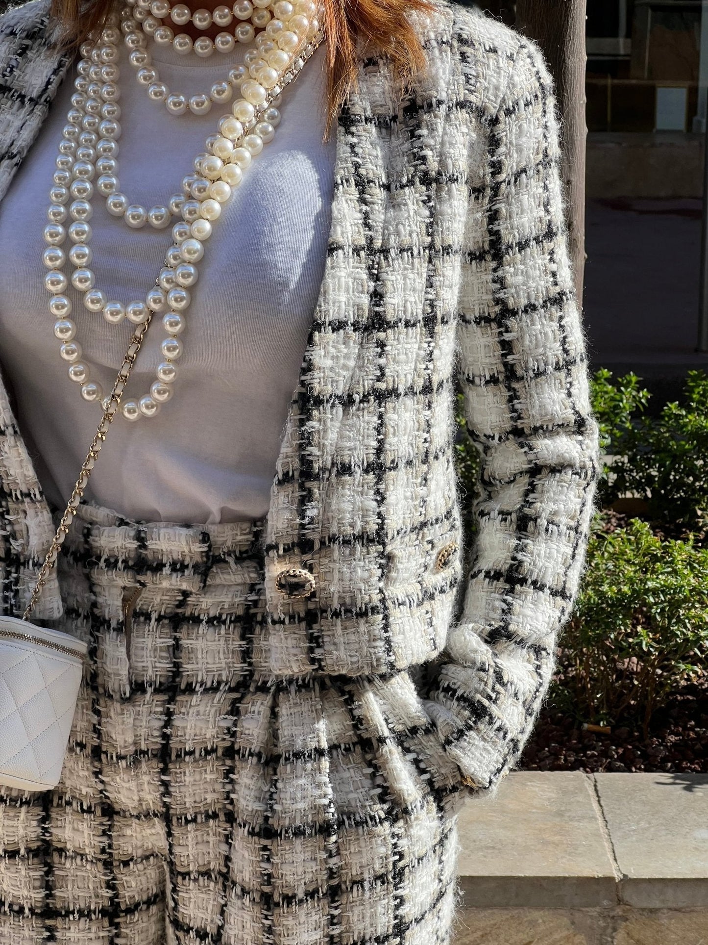 Chanel - Veste tailleur tweed T36
