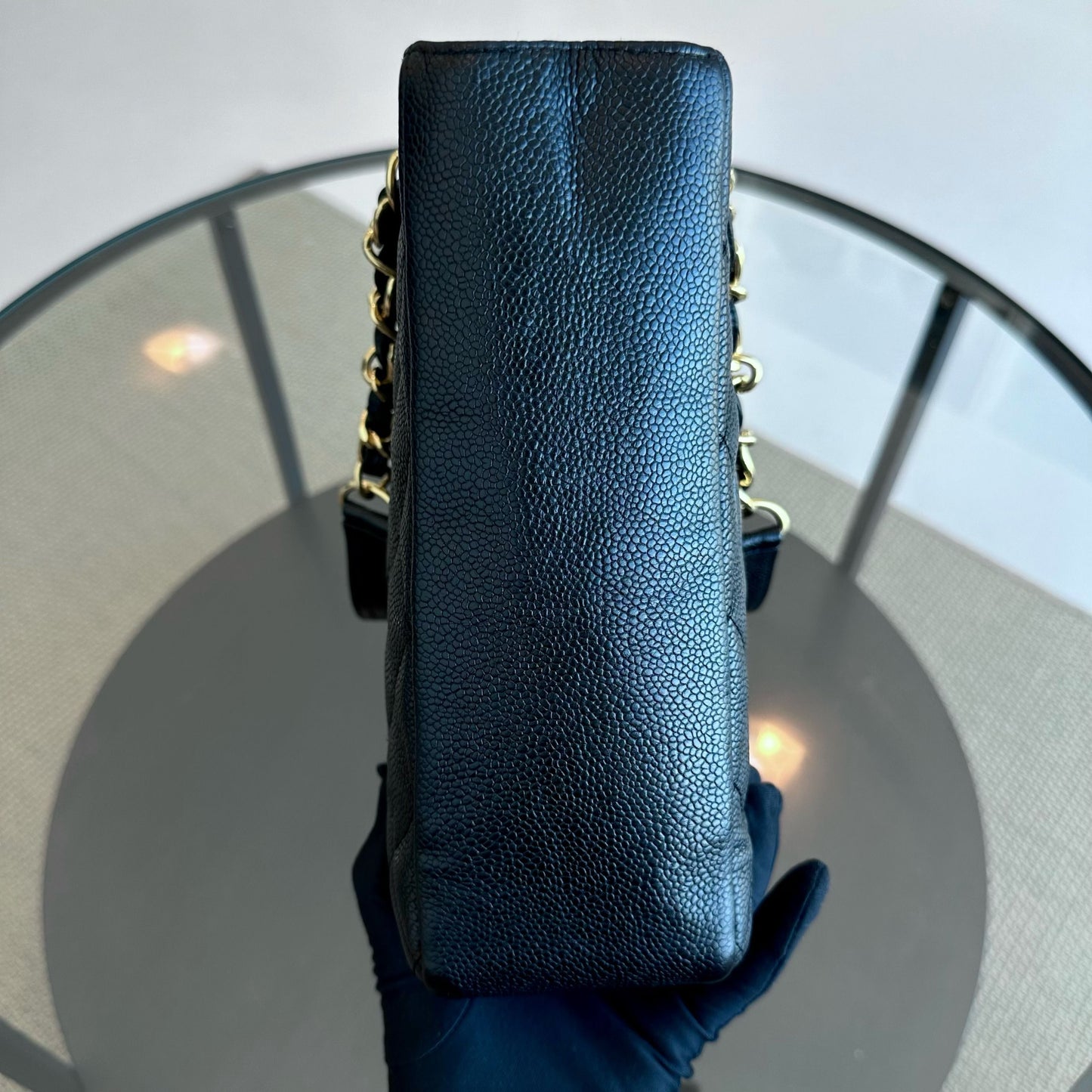Caviar PST Petite Shopping Tote Black GHW No 11