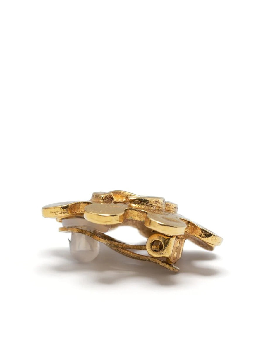 Top Quality Chanel Cut Out Wheel Clip-on Earrings