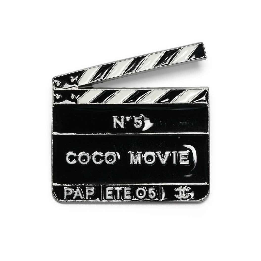 "Coco Movie" Silver Clapperboard Brooch