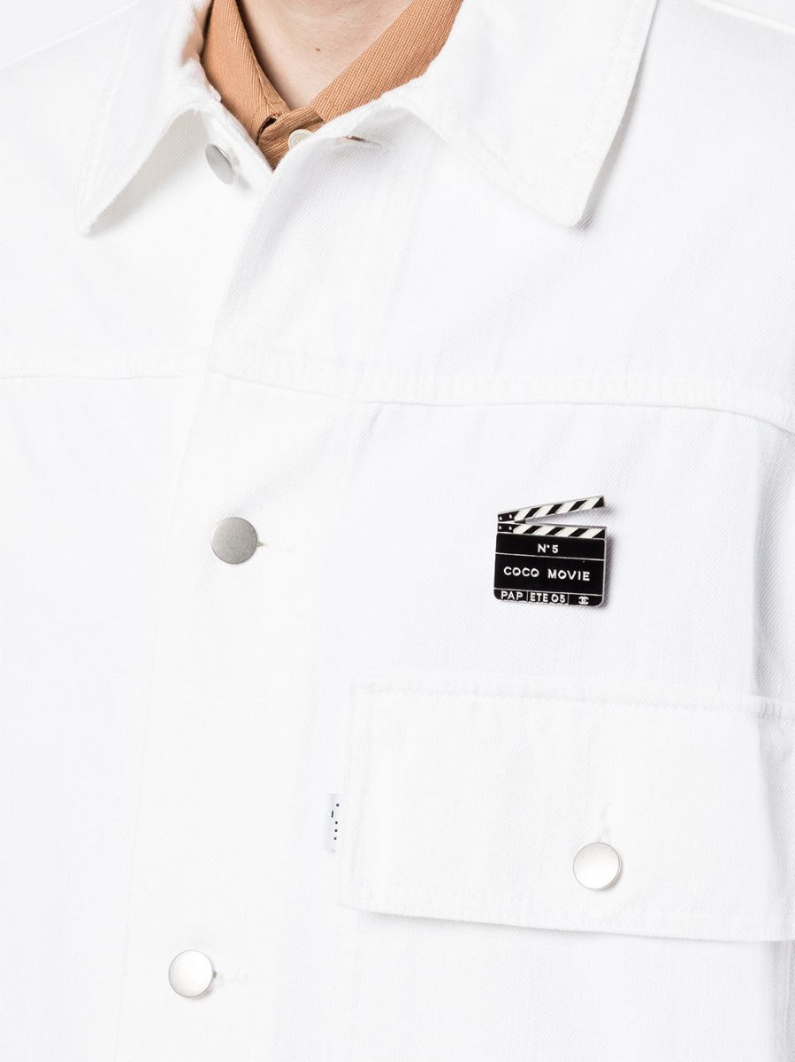 "Coco Movie" Silver Clapperboard Brooch