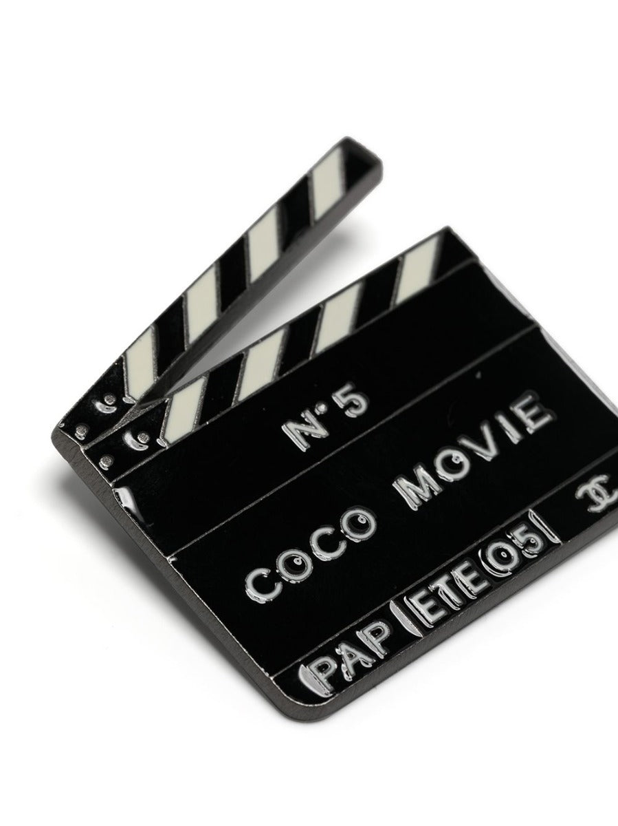 "Coco Movie" Silver Clapperboard Brooch