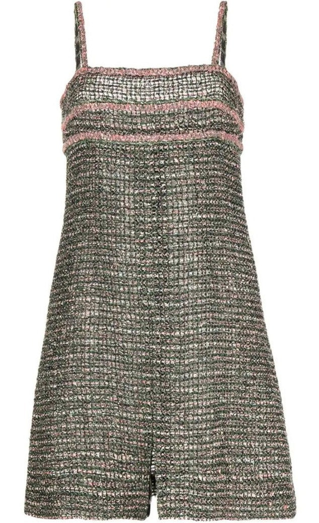 Green Tweed dress