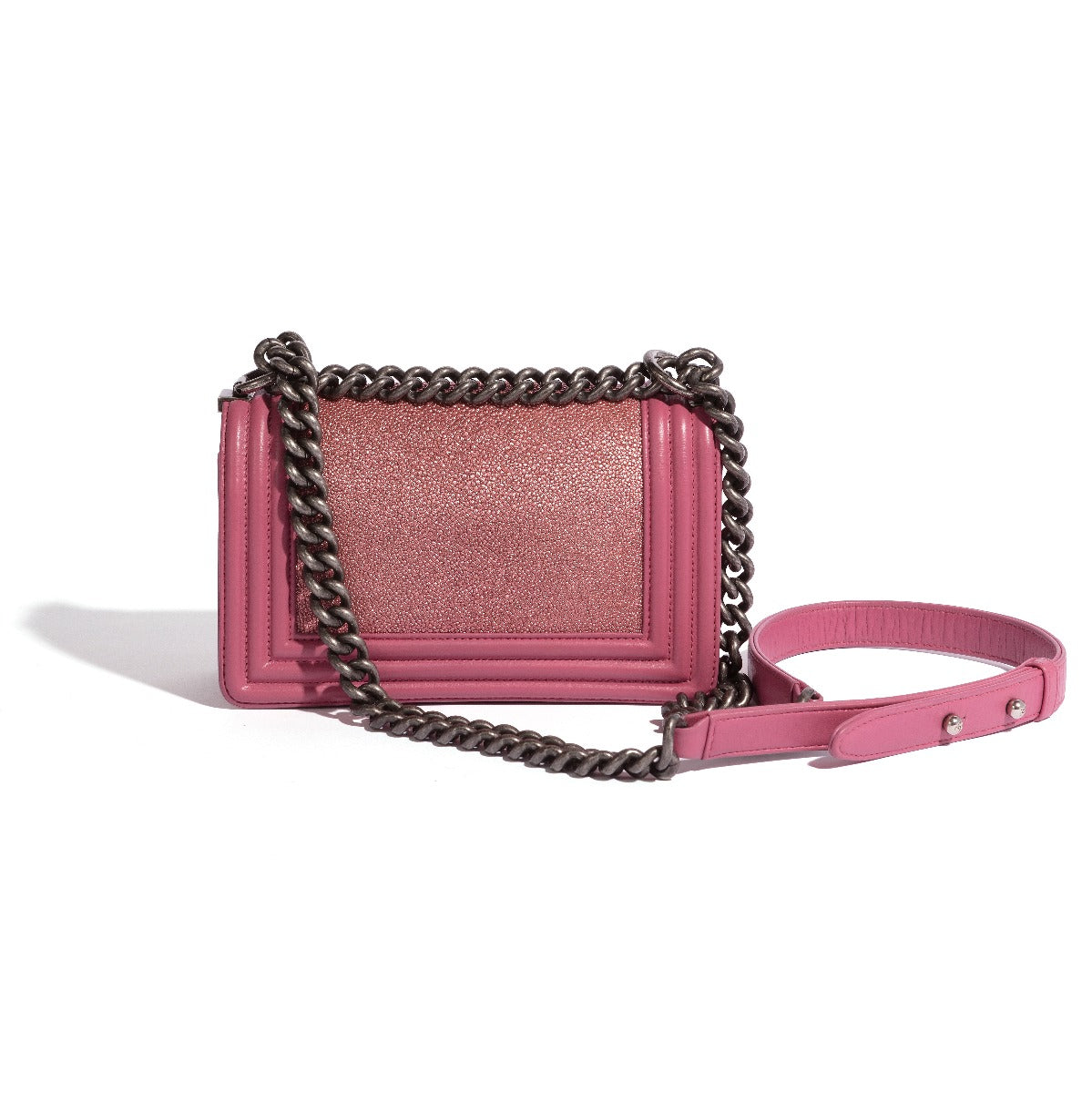 Pink Leather Le Boy Bag