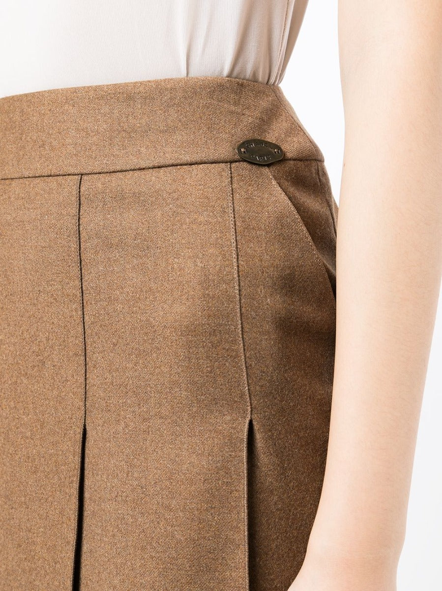 Pleated Brown skirt
