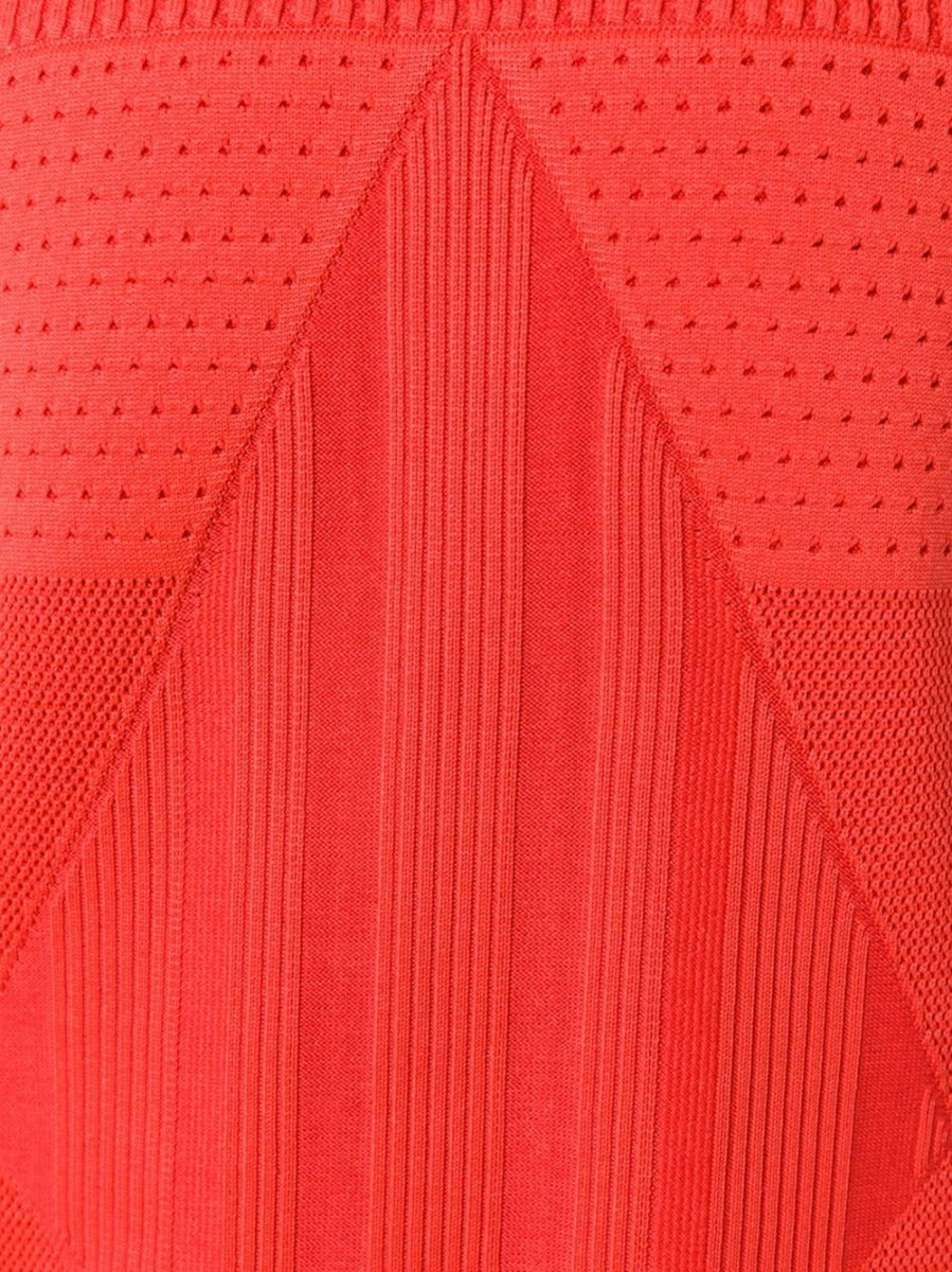 Sleeveless Red Knit Dress