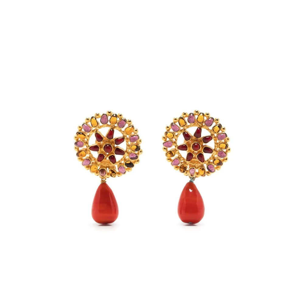 Top Quality Chanel Glass-Bead Drop Earrings