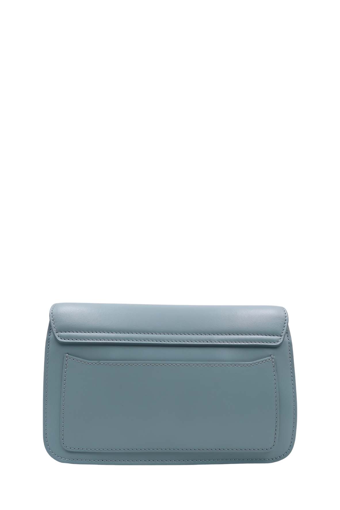 Chloe C Chain Clutch Faded Blue
