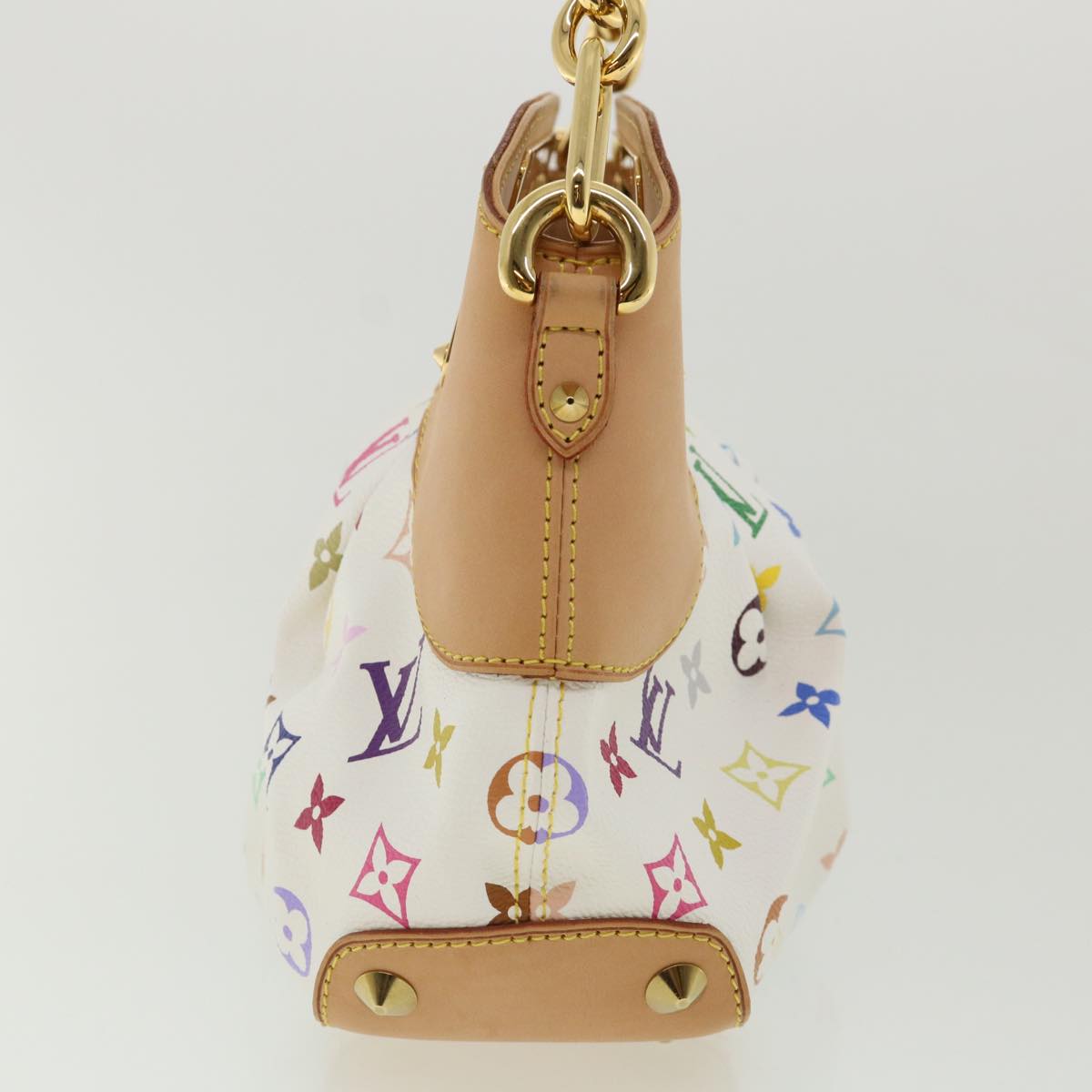 LOUIS VUITTON Multicolor Chain Judy PM Shoulder Bag White M40257 LV Auth cl213