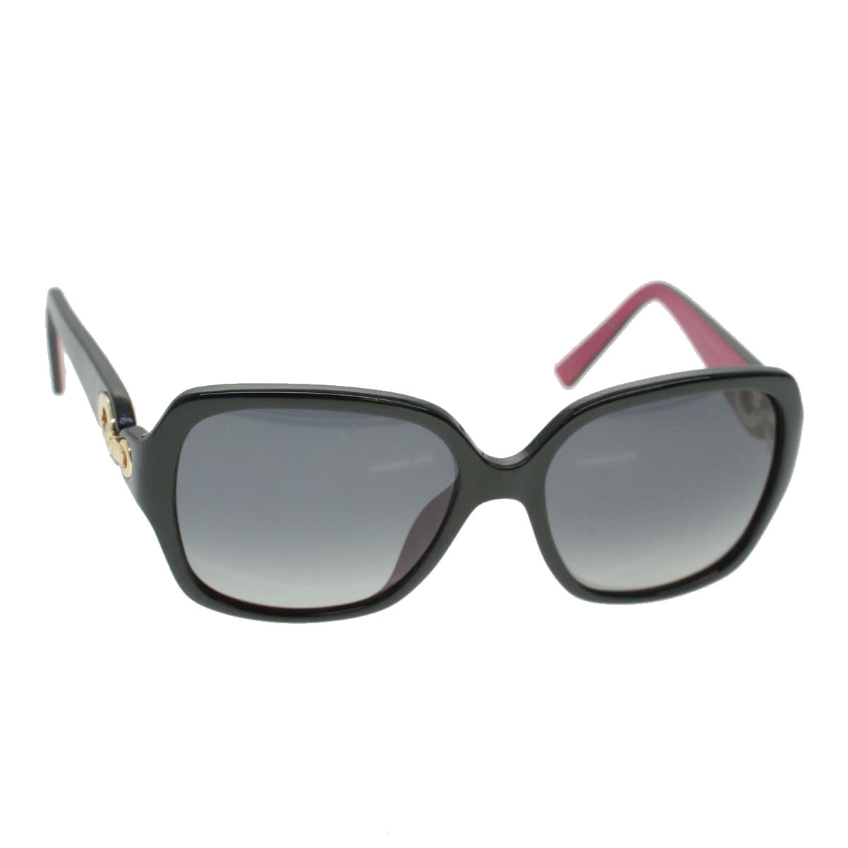CHRISTIAN DIOR Sunglasses Black Pink Auth cl607