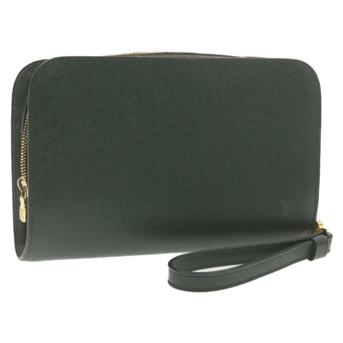 LOUIS VUITTON Taiga Baikal Clutch Bag Epicea M30184 LV Auth cr744