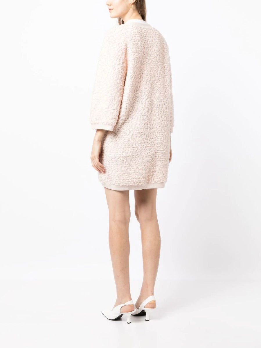 Frilled Round-Neck Jacket