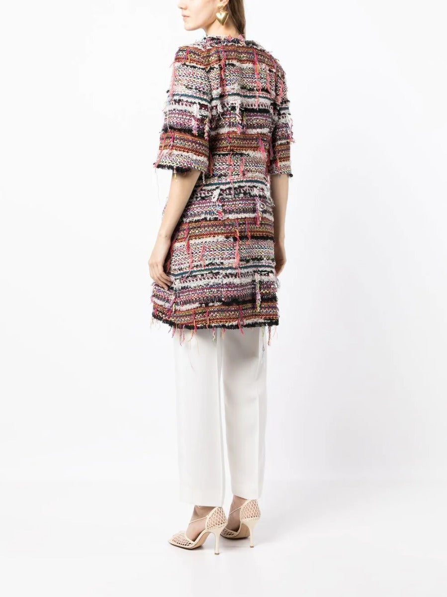 Frayed Tweed Coat
