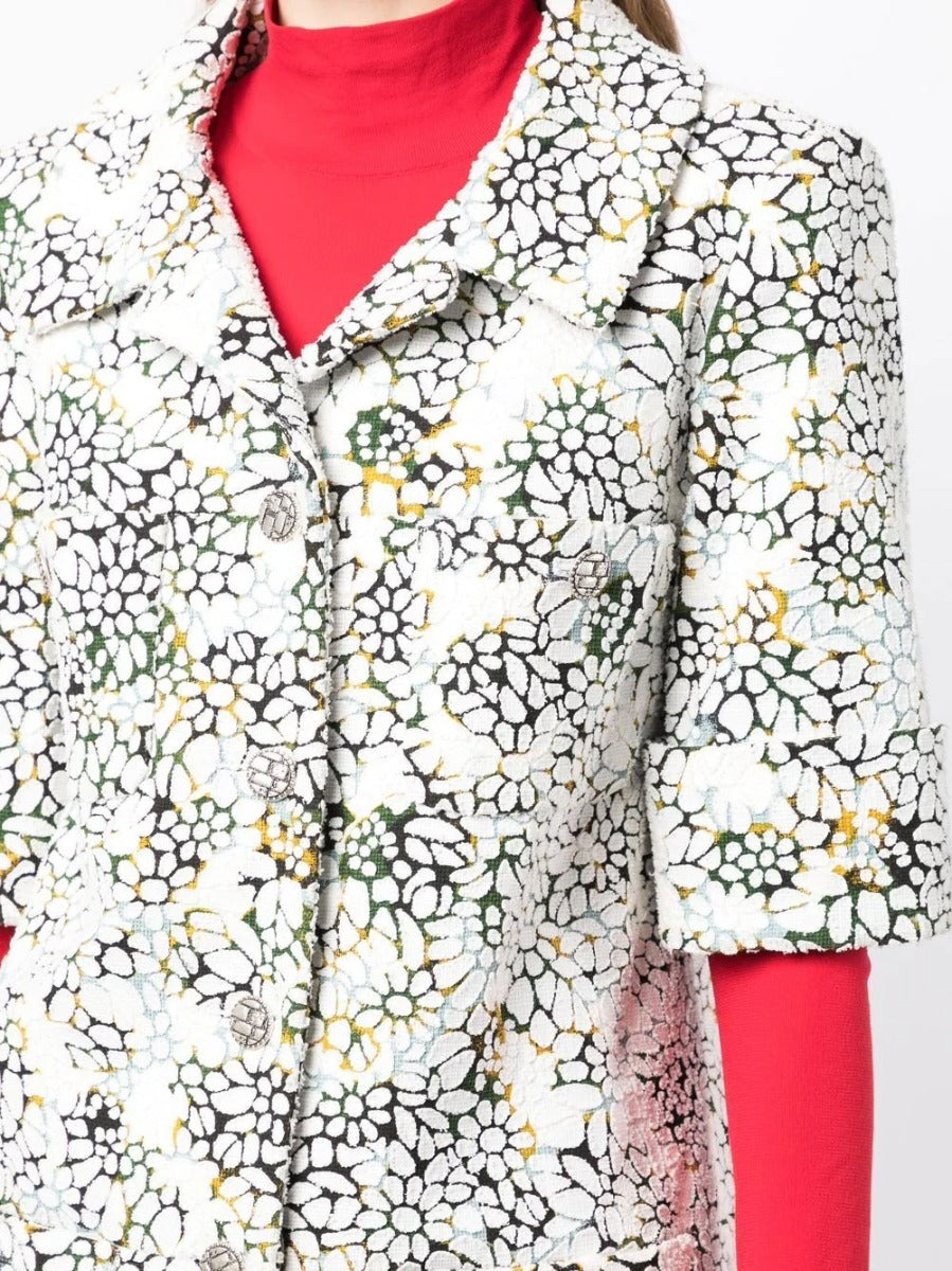 Autumn Flower-Print Jacket
