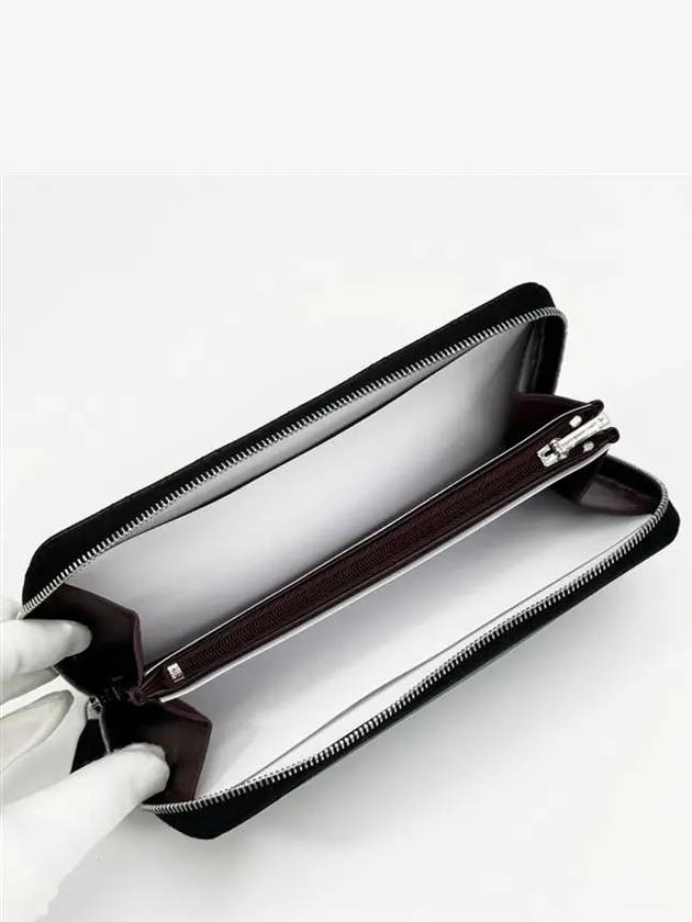 Classic Caviar Silver Zipper Long Wallet Black Chanel