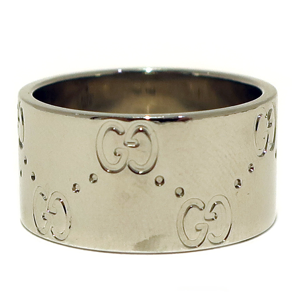 Gucci 750WG 7.5 . about 7.7g White G K18 Ring Jewelry