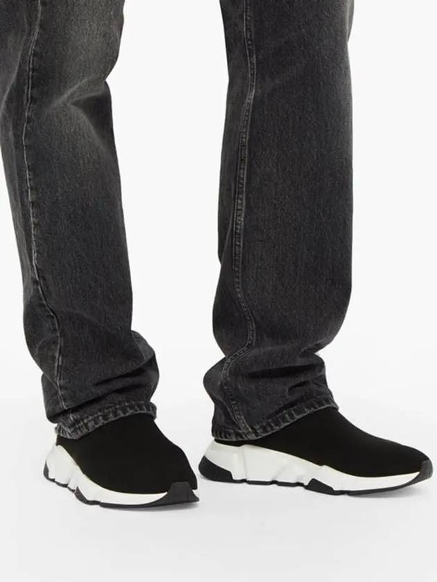Luxury Balenciaga  Speed Logo High Top Sneakers Black