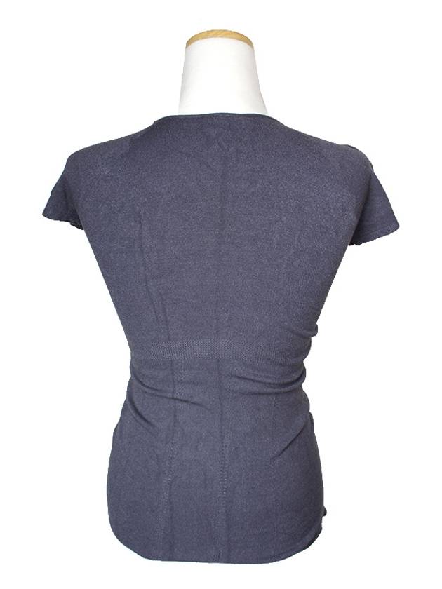 Charcoal gray knit t shirt 44 Chanel