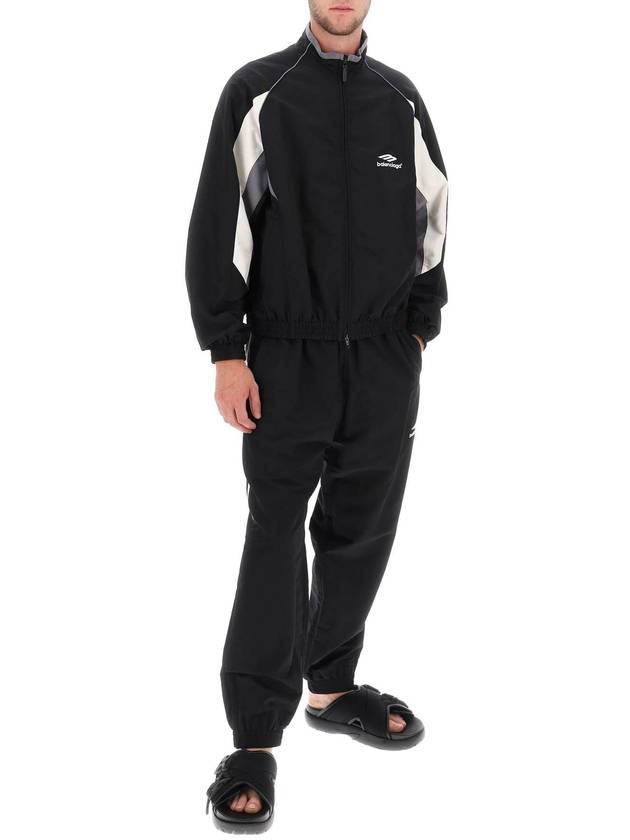 Luxury Balenciaga  3B Sports Icon Regular Track Jacket Black