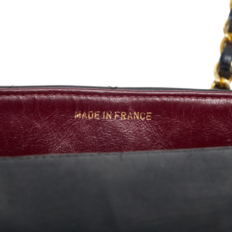 Chanel Matrases Diana Chain Chain houlder Bag Black Gold   Chanel