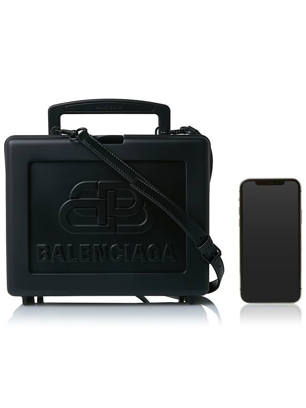 Luxury Balenciaga  BB Logo Top Handle Tote Bag Black