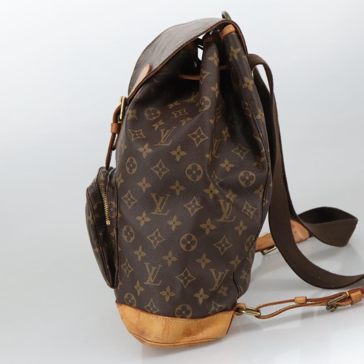 Louis Vuitton Montsouris Gm  Canvas Backpack Bag