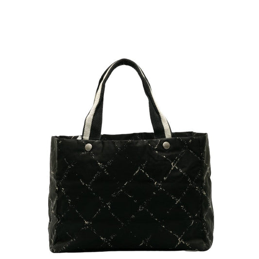 Chanel  Travel Line  Tooth Bag houlder Bag Black Nylon Lady Chanel