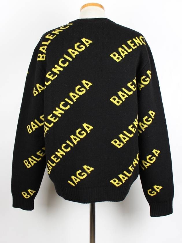Luxury Balenciaga  Multi logo knit M